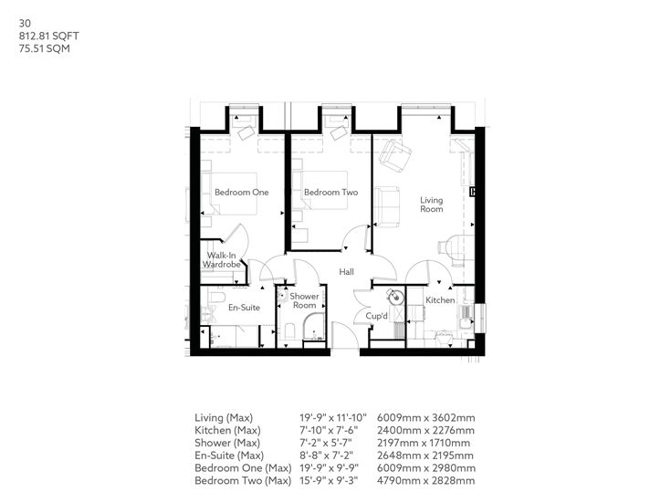 Apartment 30 floor plan