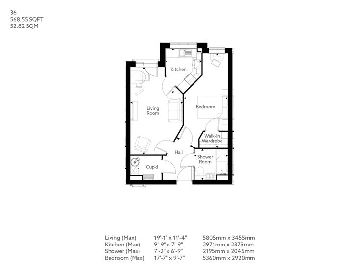 Apartment 36 floor plan