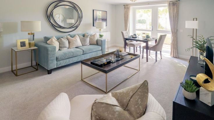 Typical living room, Hewson Court, Hexham