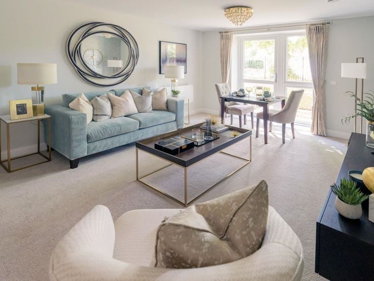 Typical living room, Hewson Court, Hexham