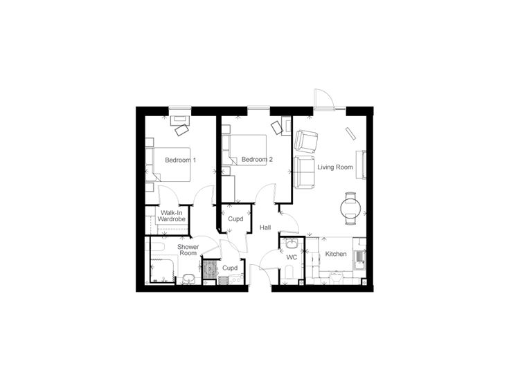 Apartment 16 floor plan