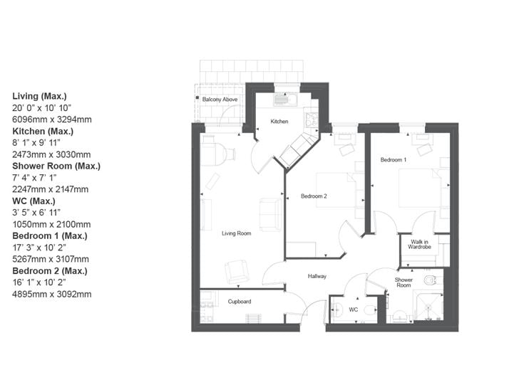 Apartment 9 floor plan