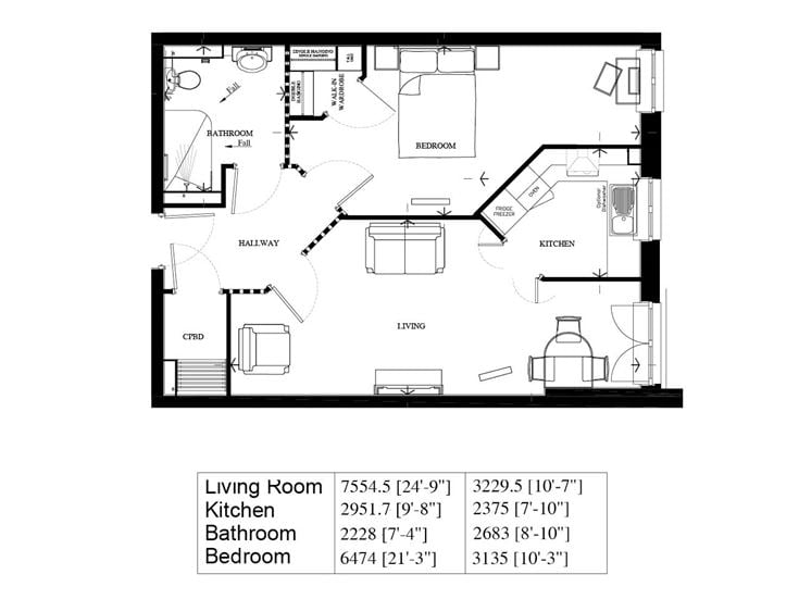 Apartment 34 floor plan