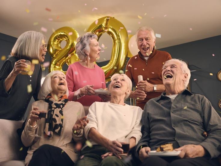 a group of people sitting together