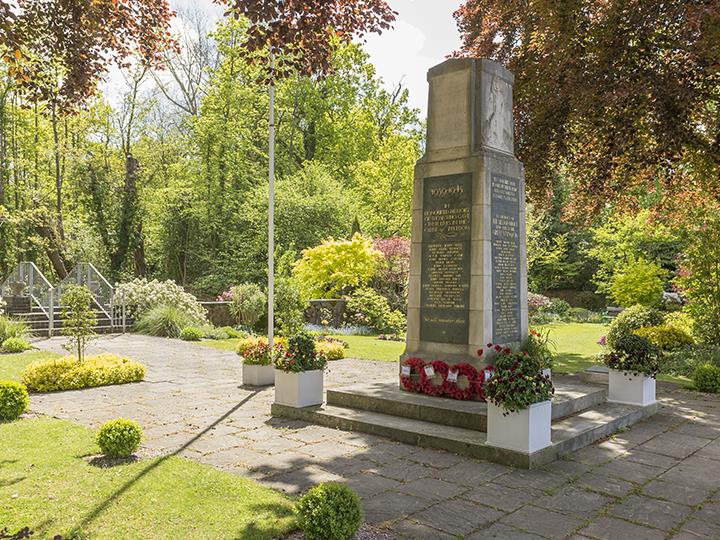 a statue in a park