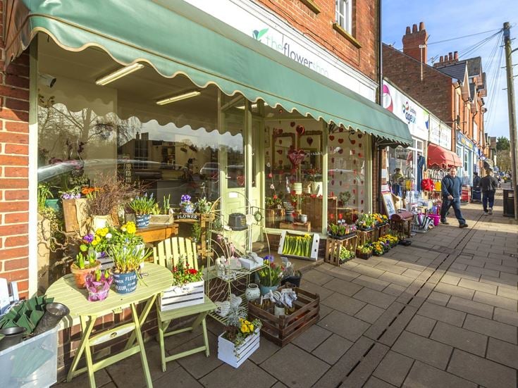 Exterior of a florists in Woodhall Spa