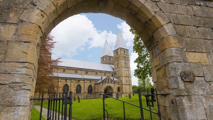 a gate leading to a castle
