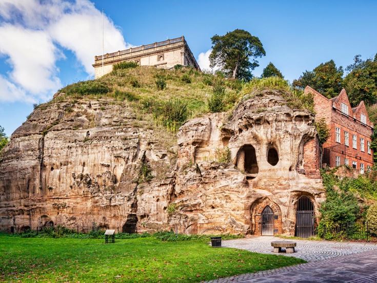 The entrance to the historic City of Caves network in Nottingham.