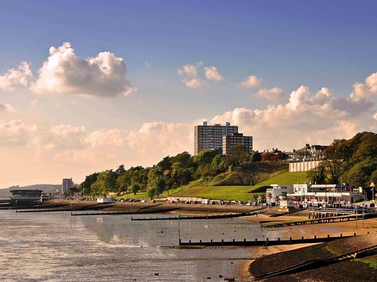 Three Shells Beach in Southend on Sea, Essex