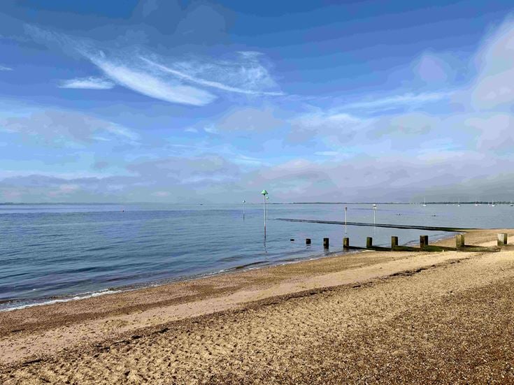 The beach at Chalkwell, Westcliff-on-Sea.