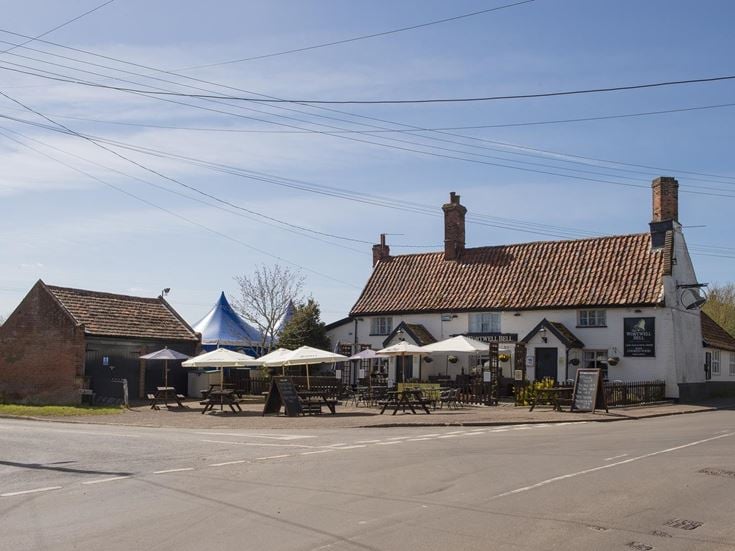 The Wortwell Bell pub in Harleston in Norfolk