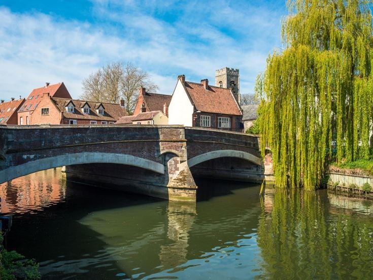 Fye Bridge over the River Wensum in Norwich.
