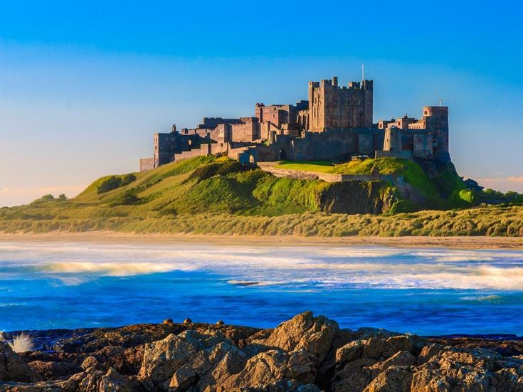 Bamburgh Castle in Northumberland