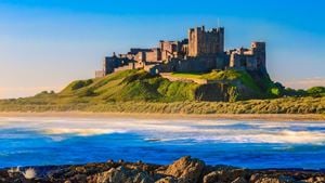Bamburgh Castle in Northumberland