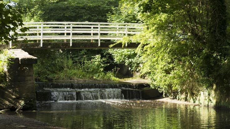 A bridge over a river in Gosforth, Newcastle-upon-Tyne