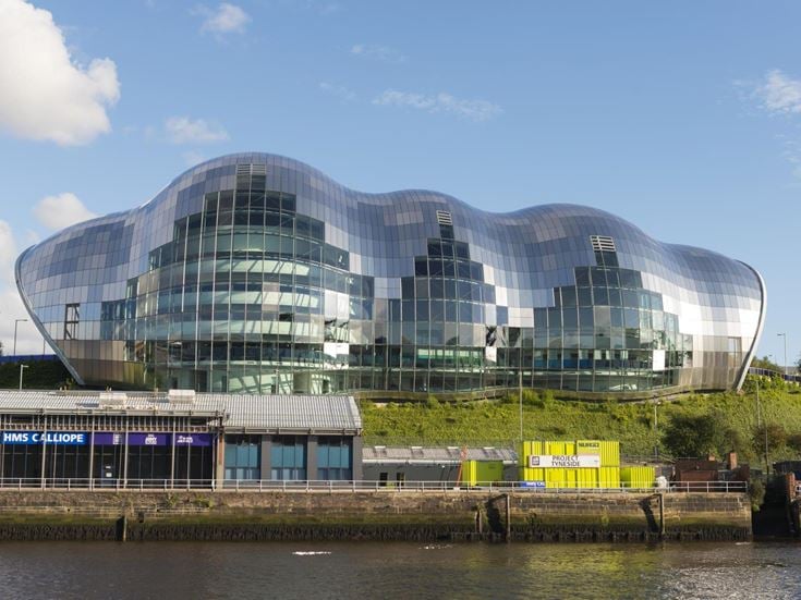Exterior of The Glasshouse International Centre for Music building.