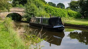 Canal boats in Macclesfield