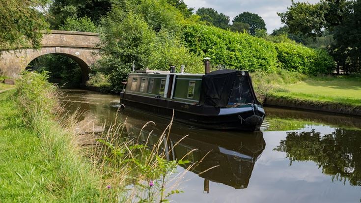 Canal boats in Macclesfield