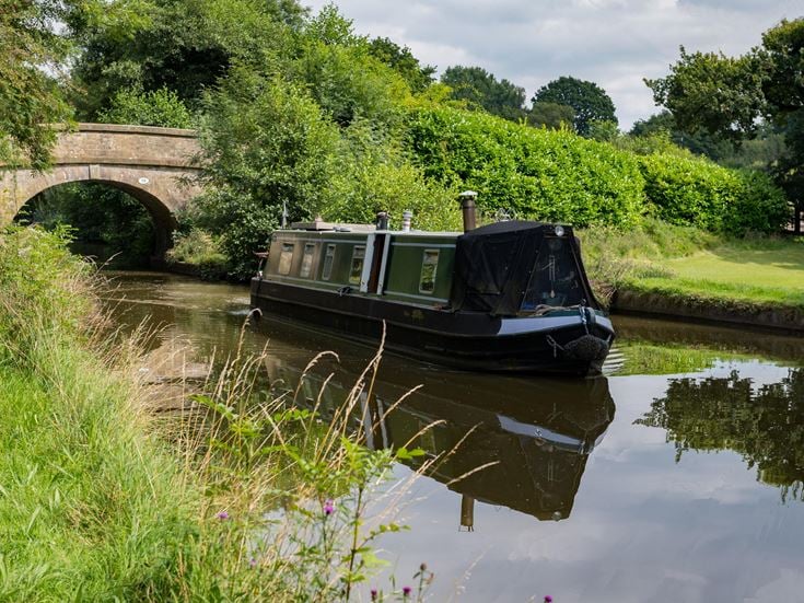 Canal boats in Macclesfield