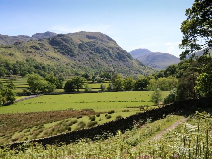 Beautiful valley near Kendal in the Lake District in Cumbria