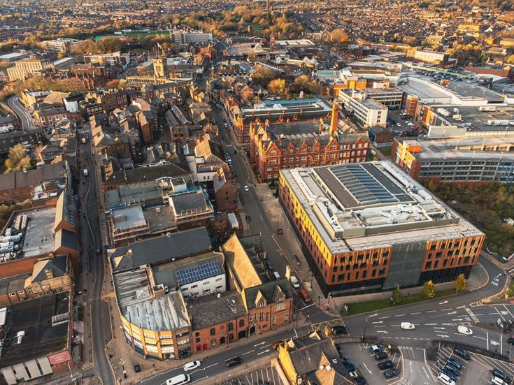 aerial view of a city