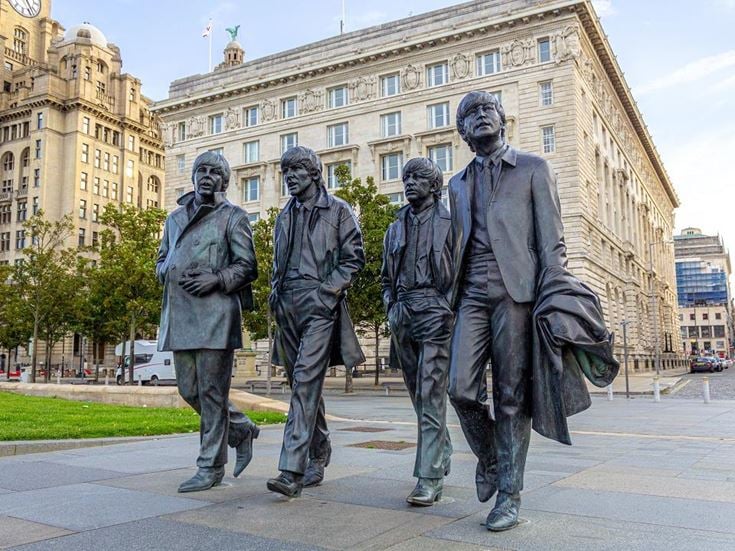 Iconic Beatles statues in Liverpool