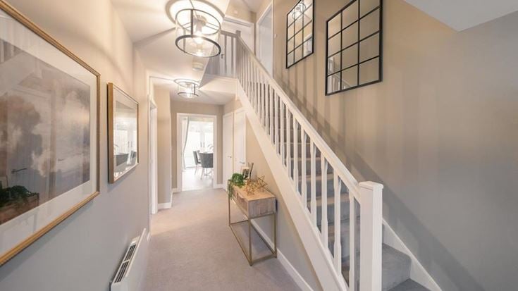 a staircase in a house