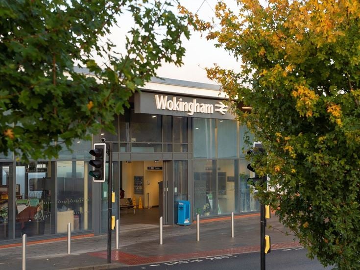 Exterior of Wokingham train station.