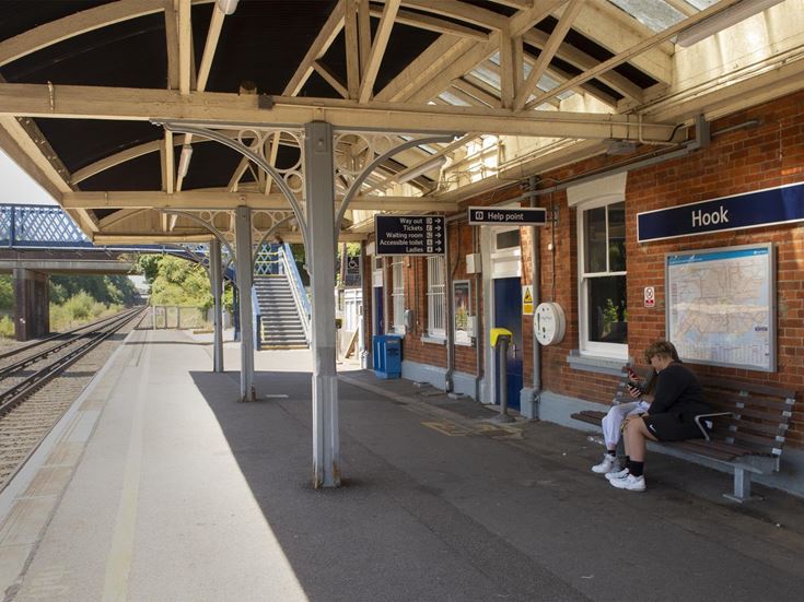 Hook, Hampshire Railway Station Platform
