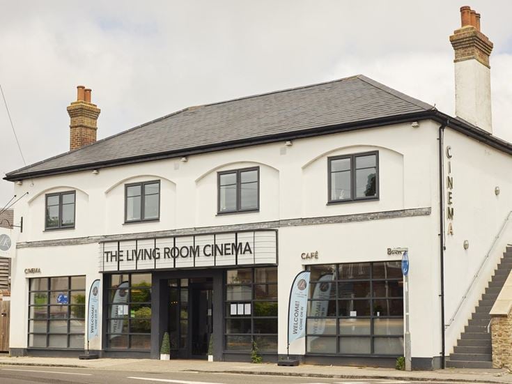 The exterior of the Living Room Cinema in Liphook.
