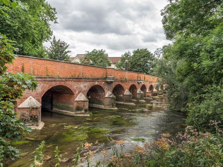 Old road bridge in Leatherhead Surrey