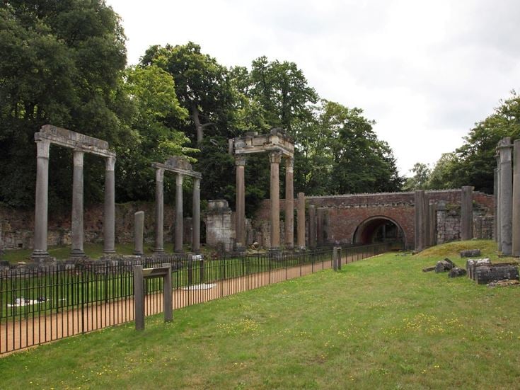 The Leptis Magna Roman ruins in Windsor Great Park.