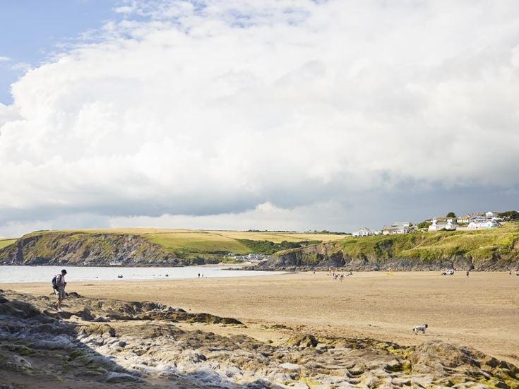 The beach at Bigbury-on-Sea