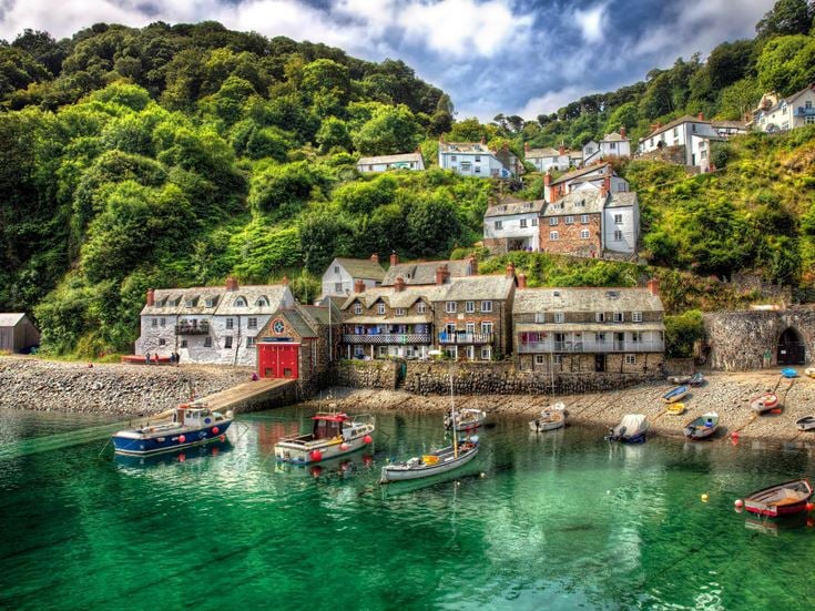 The Beautiful Fishing Port of Clovelly in Devon.