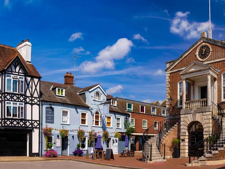 Historic buildings on Poole’s High Street