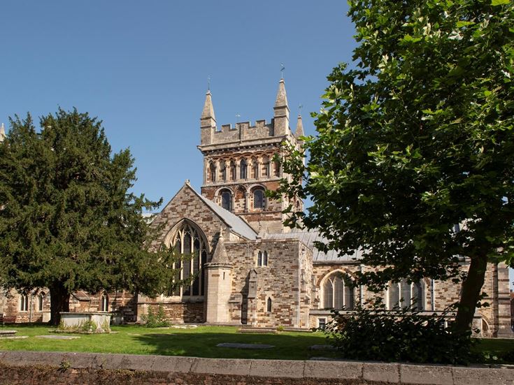 Church of St Cuthburga in Wimborne Minster, Dorset.