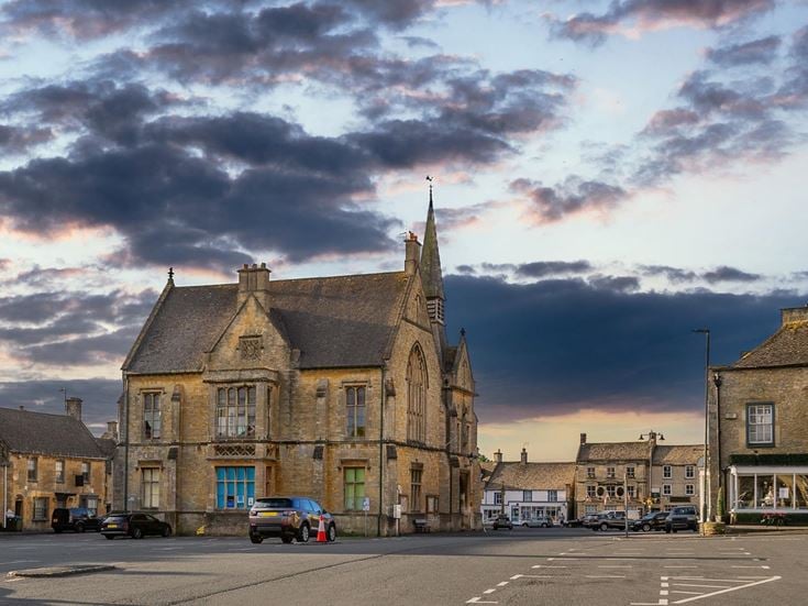 St. Edwards Hall in the centre of Stow-on-the-Wold.