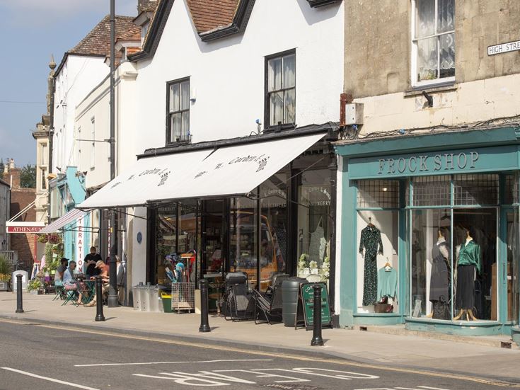 Shops in the centre of Warminster.