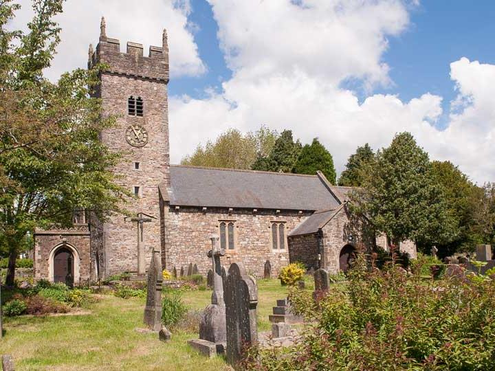 a church with a clock tower