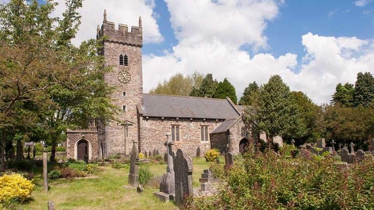 a church with a clock tower