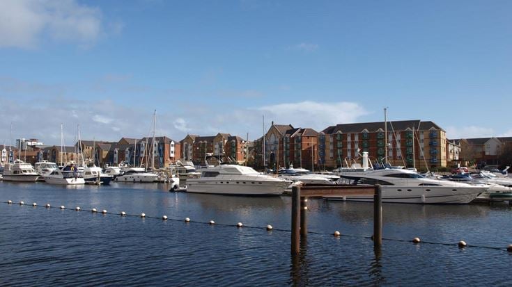 Swansea Marina in South Wales