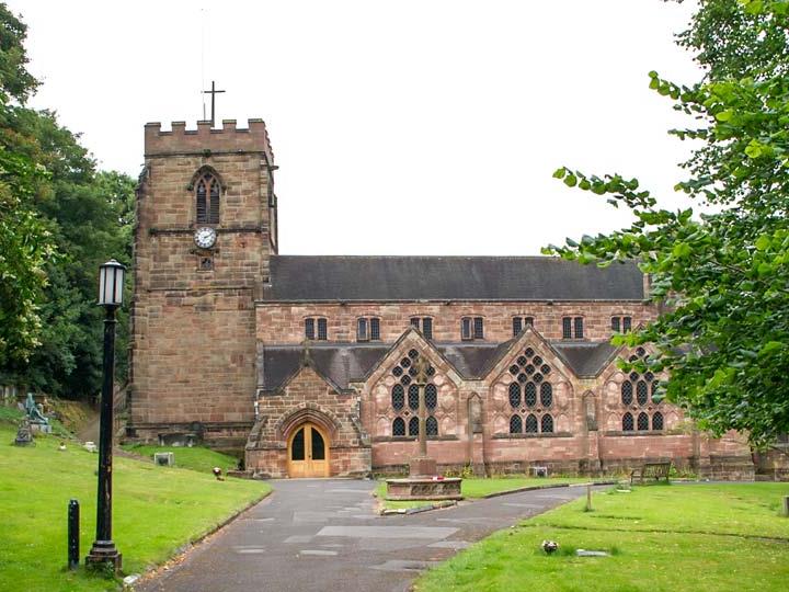 a brick building with a clock tower
