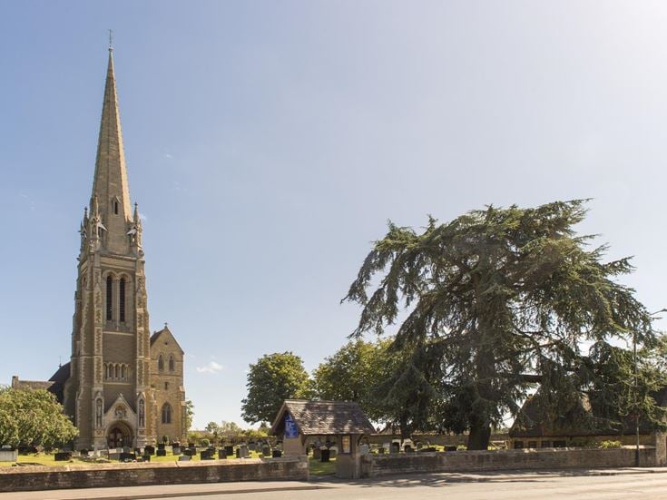 A historic church in Rugby, Warwickshire.