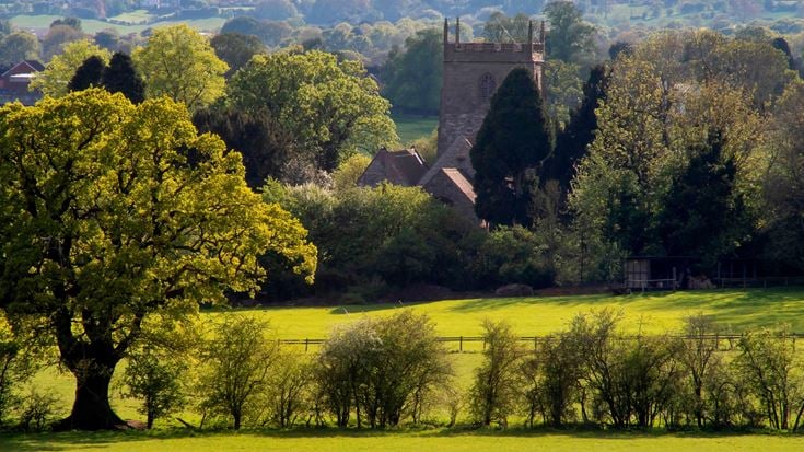The local church in the village of Studley in Warwickshire