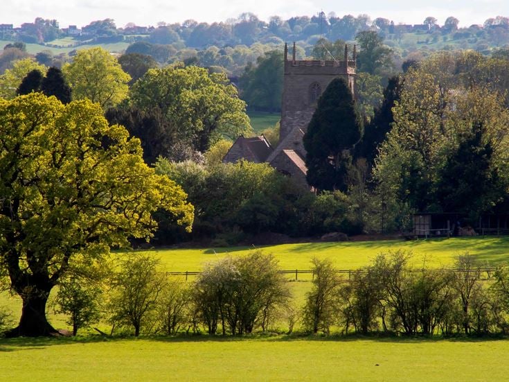 The local church in the village of Studley in Warwickshire