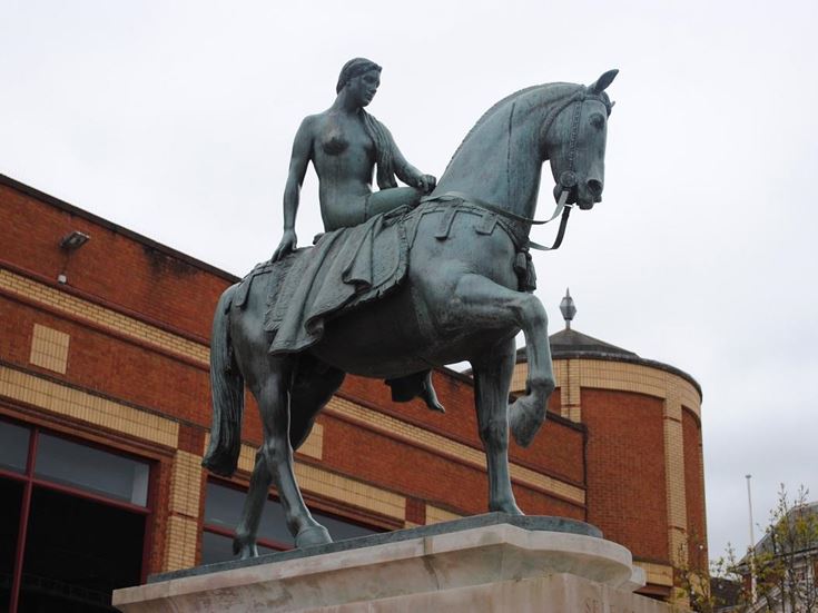 The statue of Lady Godiva in Coventry