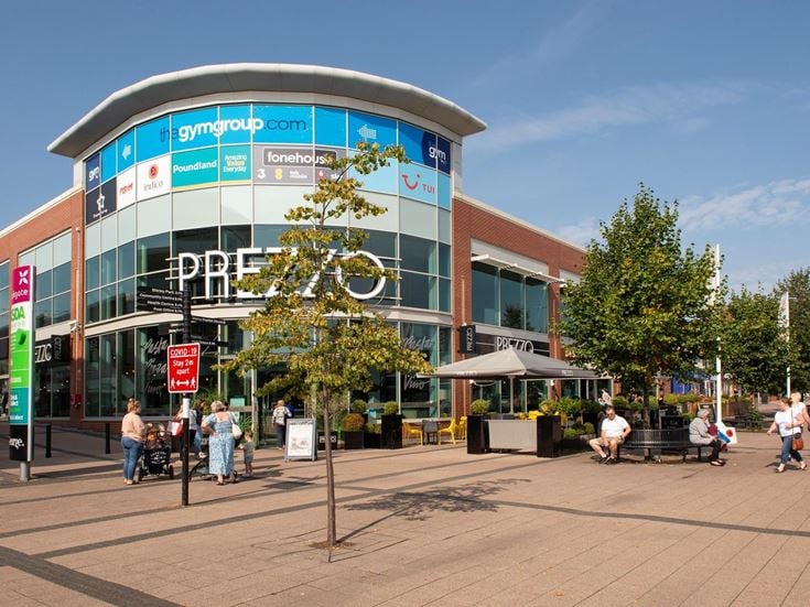 Exterior of a shopping centre in Shirley.