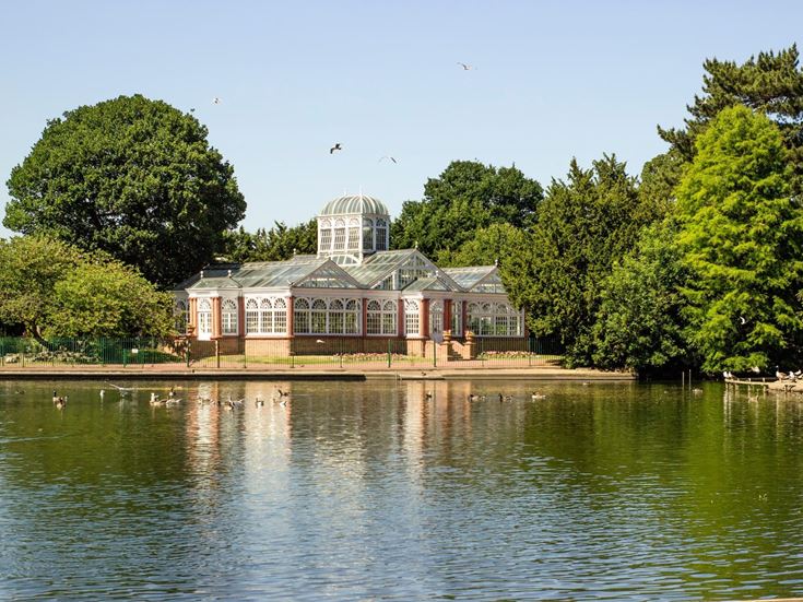 West Park Conservatory next to the boating lake.