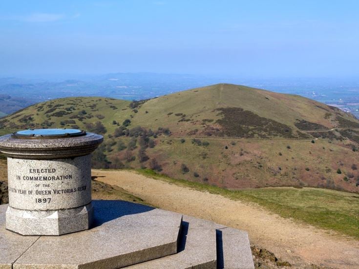 The summit of the Worcestershire Beacon in the Malvern Hills.