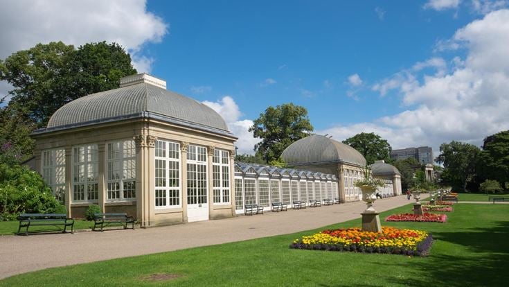 A building at Sheffield Botanical Gardens.